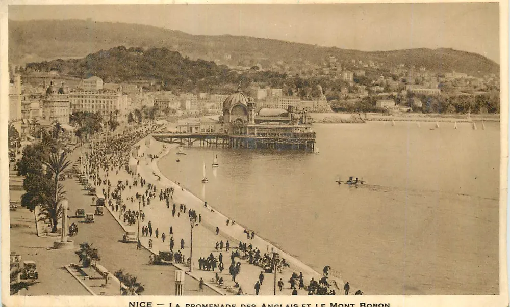 NICE — DIE PROMENADE DES ANGLAIS UND MONT BORON - Vorderseite