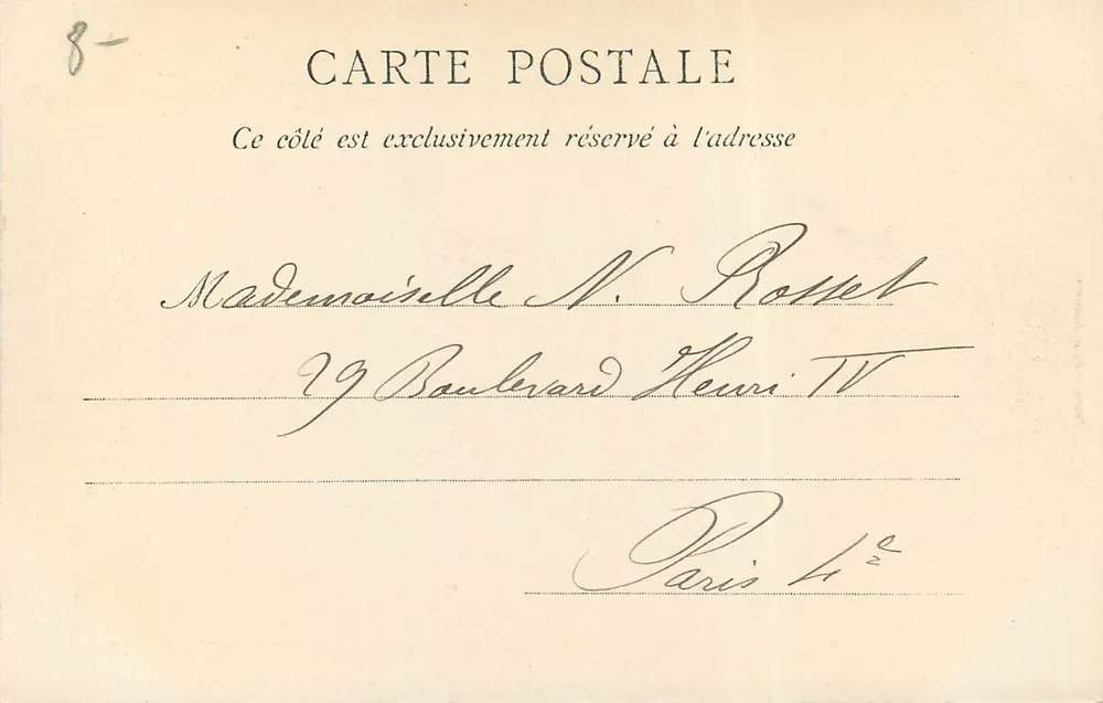 Excursão na Franche-Comté — Besançon — Promenade Micaud - Verso