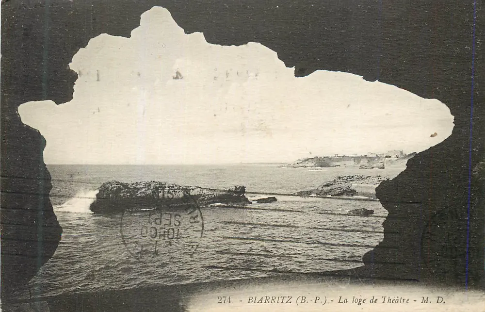 Biarritz (B.P.) - A Loge de Teatro - M. D. - n°274 - Frente