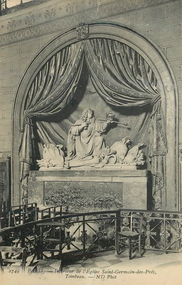 Innenansicht der Kirche Saint-Germain-des-Prés — Grabmal — ND Phot, n° 2749 - Vorderseite