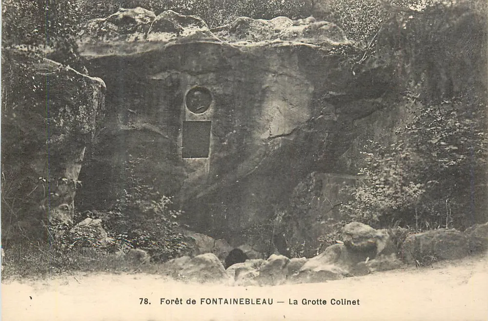 Floresta de FONTAINEBLEAU — A Gruta Colinet — n°78 - Frente