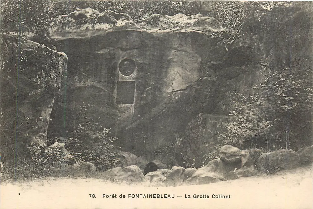 Floresta de Fontainebleau — A Gruta Colinet — n°78 - Frente