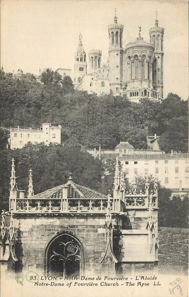 LYON - Nossa Senhora de Fourvière - A Abside - Frente