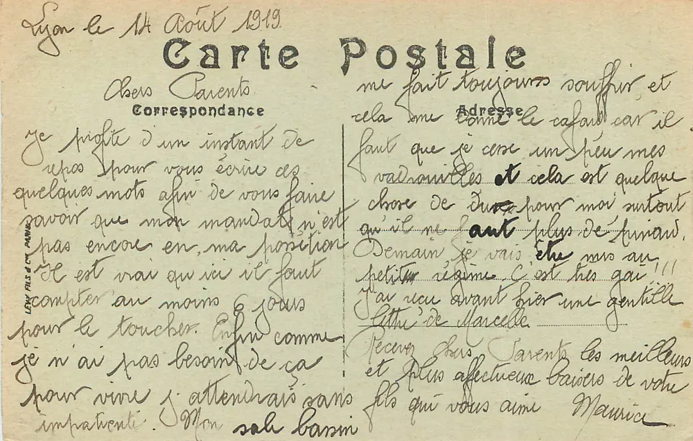 LYON — O Forte Saint-Jean — LL - Verso