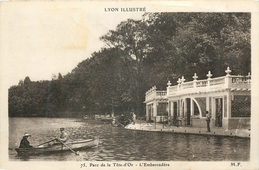 Parque da Tête-d'Or - O Embarcadouro — Lyon Illustré, n°75, editor M.F. - Frente