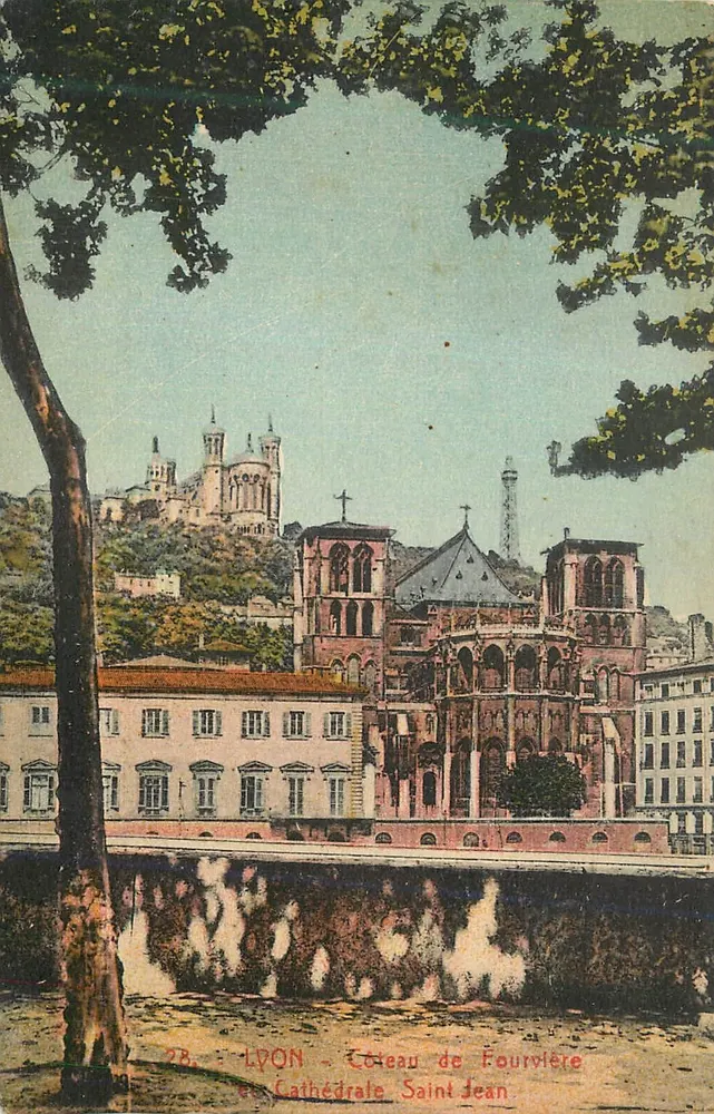 Lyon - Coteau de Fourvière et Cathédrale Saint Jean — Cartes "La Gigogne", Lyon - Recto