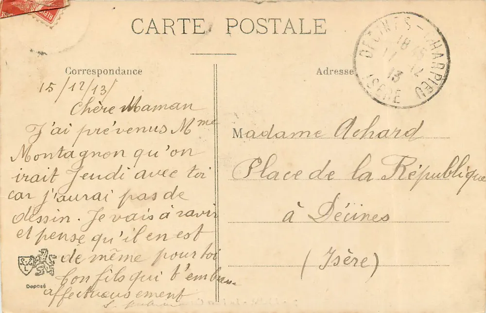 LYON - Plac Carnot — L. E. wydawca, nr 7 - Rewers