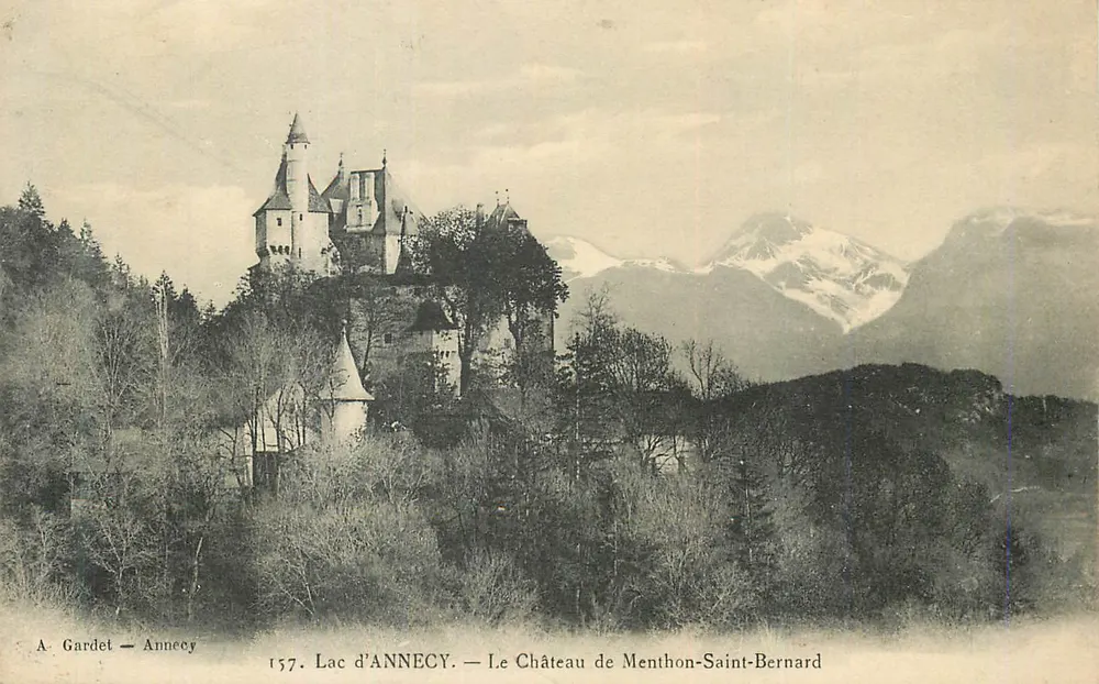 Lac d'ANNECY — Le Château de Menthon-Saint-Bernard — A. Gardet — Annecy - Recto