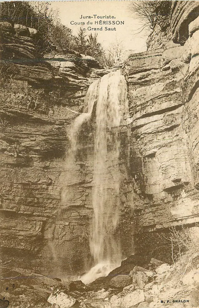 Der Große Sprung — Wasserfall des Jura — B. F. CHALON - Vorderseite