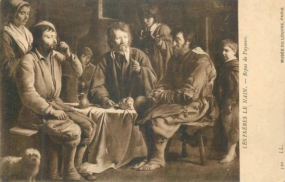 Repas du Nain — Les Frères de Poysans — Musée du Louvre, Paris - Recto