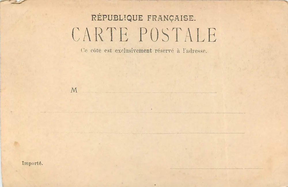 Palácio do Petit Trianon — Versailles — Editor P. S. à D. P. M. n° 101 - Verso