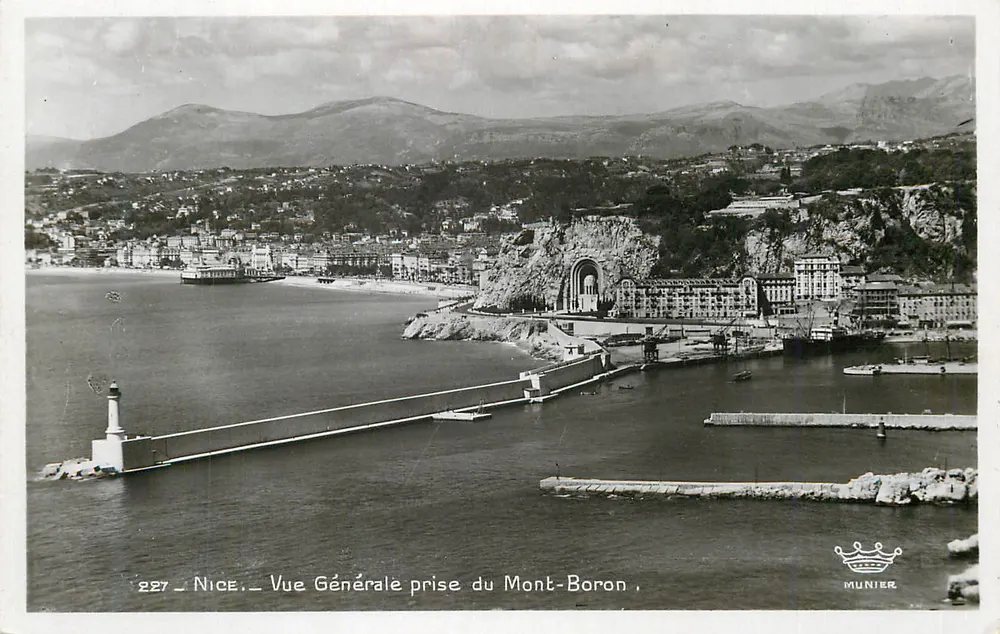 Niza — Vista General tomada desde el Mont-Boron — Munier - Anverso