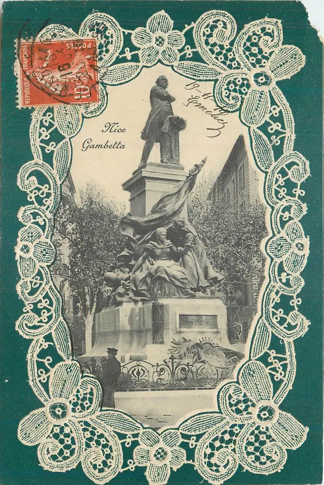 Monumento a Gambetta em Nice — editor desconhecido, número de série não visível - Frente