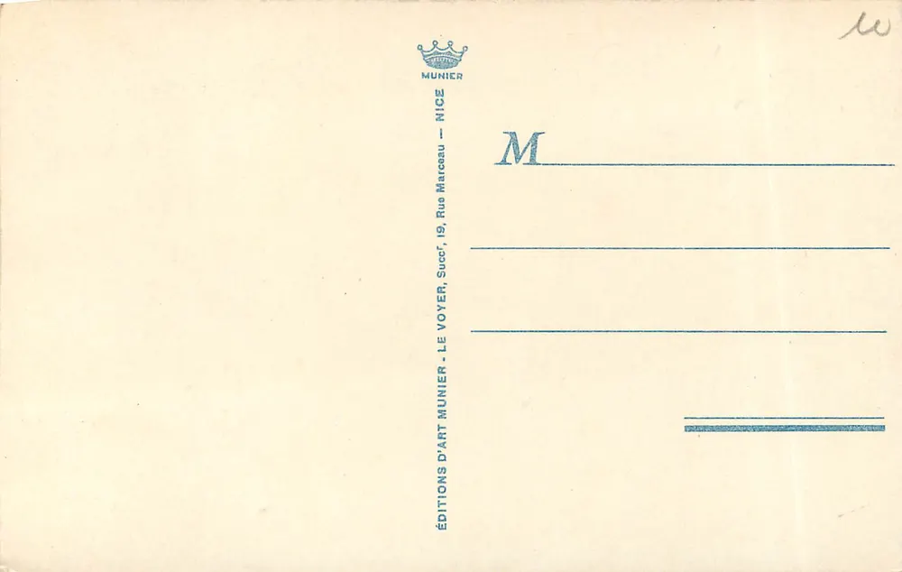Nice — Promenade des Anglais et Jetée-Promenade — Munier - Verso