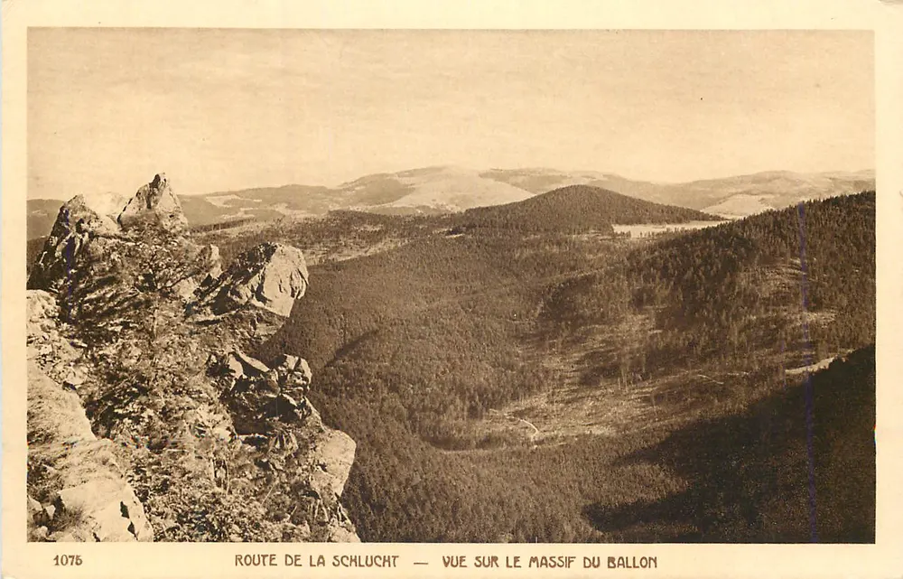 Schluchtstraße — Ansicht des Ballon-Massivs — n° 1075 - Vorderseite
