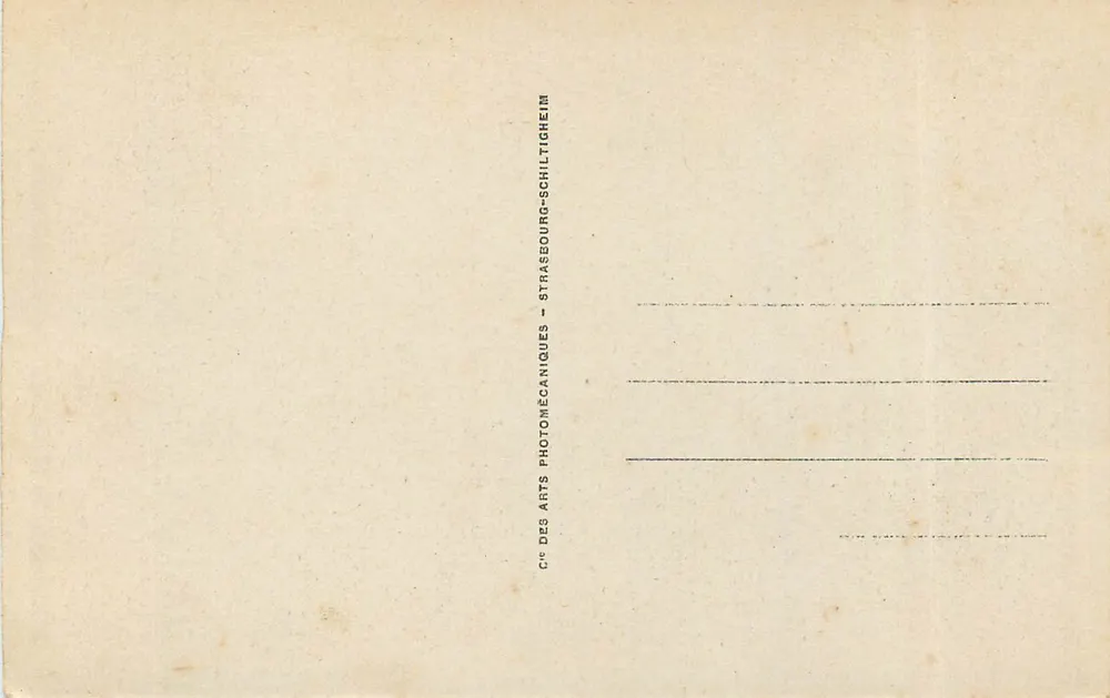 See Annecy - Veyrier — Allgemeine Ansicht und Massiv der Bauges — Cie des Arts Photomécaniques, Strasbourg-Schiltigheim - Rückseite