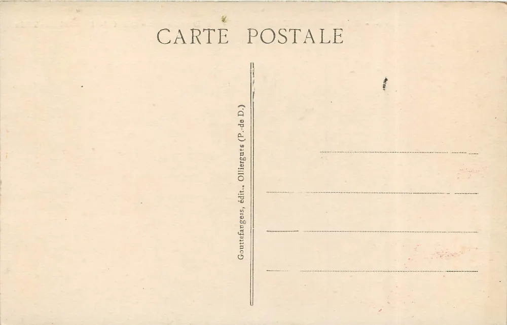 La Bourboule — Die Dordogne — Quai de l'Hôtel-de-Ville - Rückseite