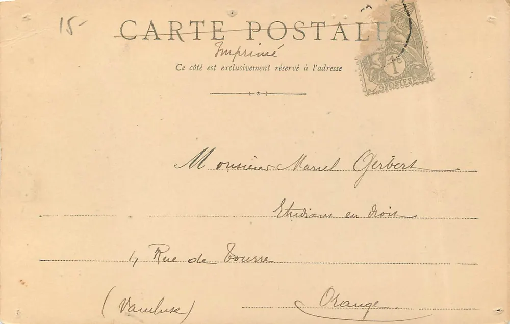 Besançon, le Quais et le Pont de Battant — Éditeur non identifié, n° de série non visible - Verso