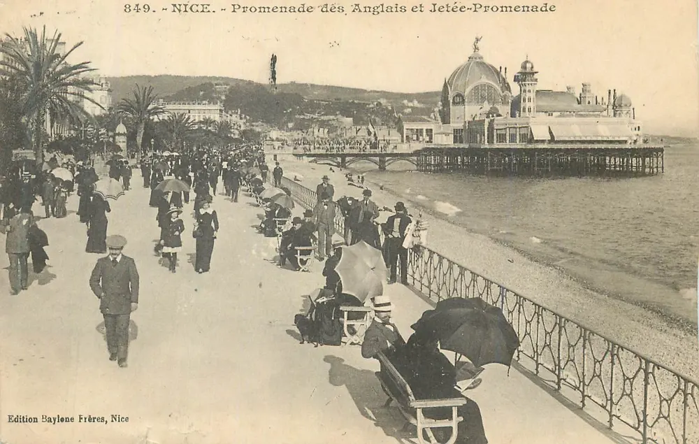 Nice - Promenade des Anglais et Jetée-Promenade — Edition Baylone Frères, Nice, n° 849 - Recto