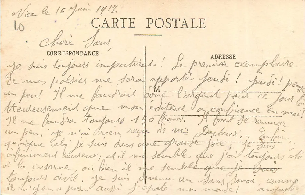 Nice - Promenade du Quai du Midi - B.F. n°49 - Back