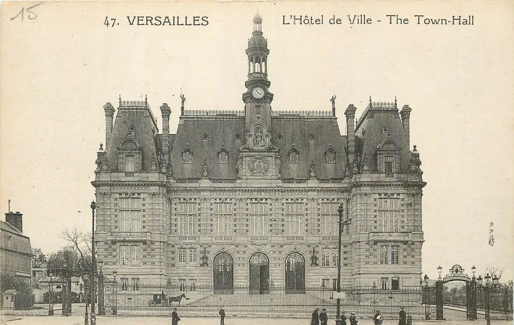 Versailles — O Hotel de Ville — Imp. Catala Frères, Paris - Frente