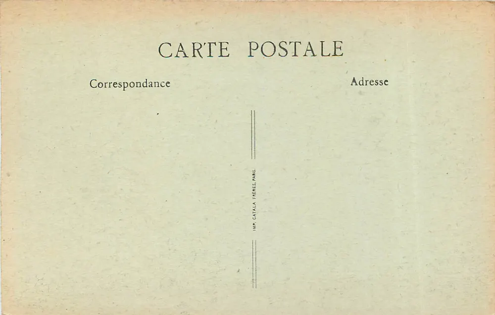 Versailles — O Hotel de Ville — Imp. Catala Frères, Paris - Verso