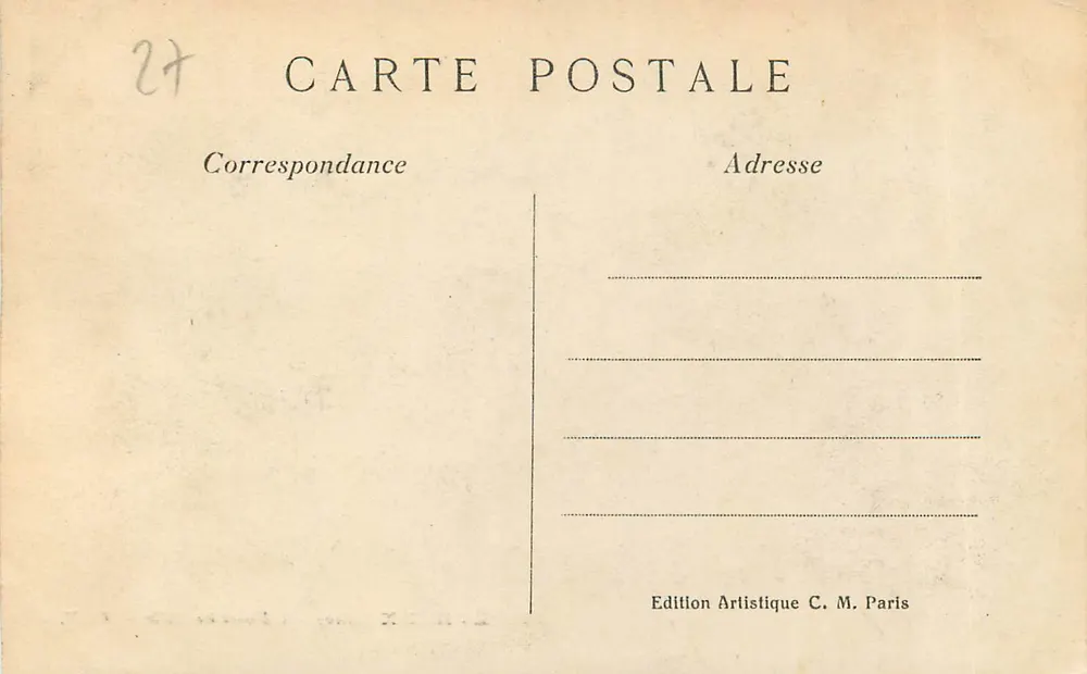Évreux (Eure) — O Hotel de Ville — C. M. - Verso