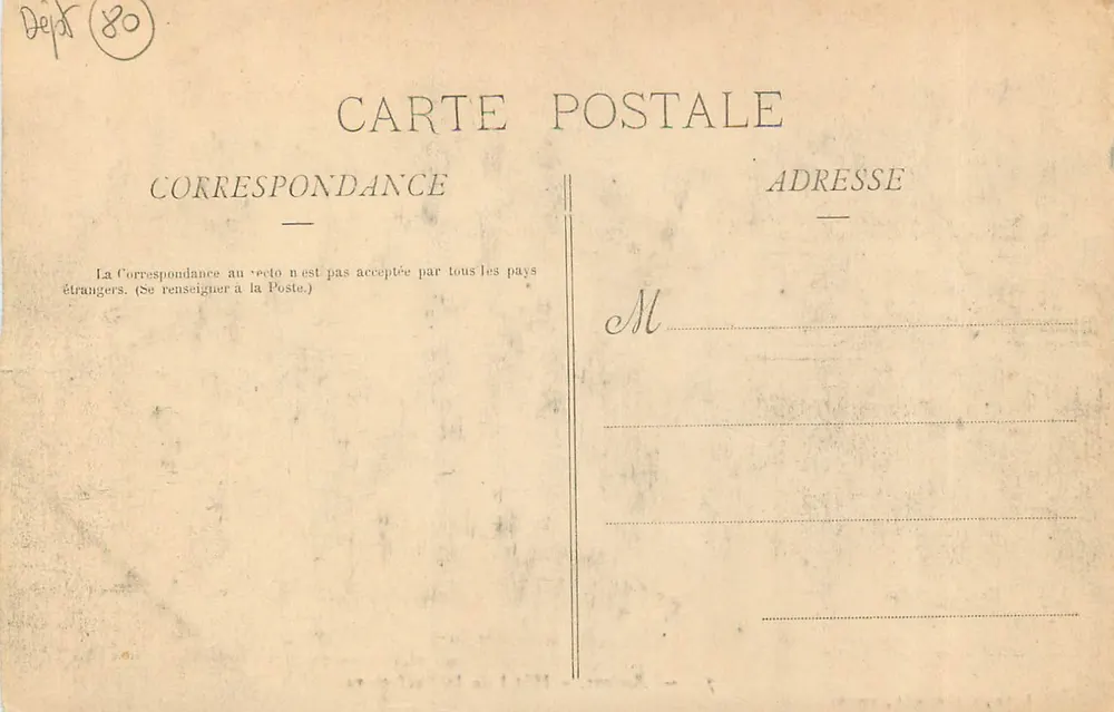 Amiens — Hotel da Prefeitura — I. Garon, fot.-edit., Amiens, n° 379 - Verso