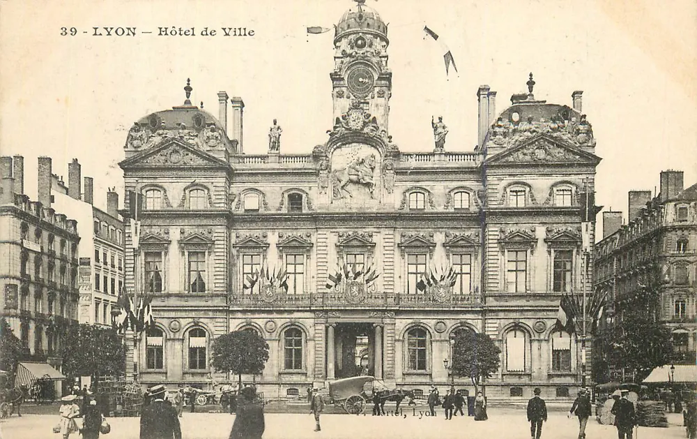 LYON — Hotel de Ville — Martel, Lyon, n°39 - Frente