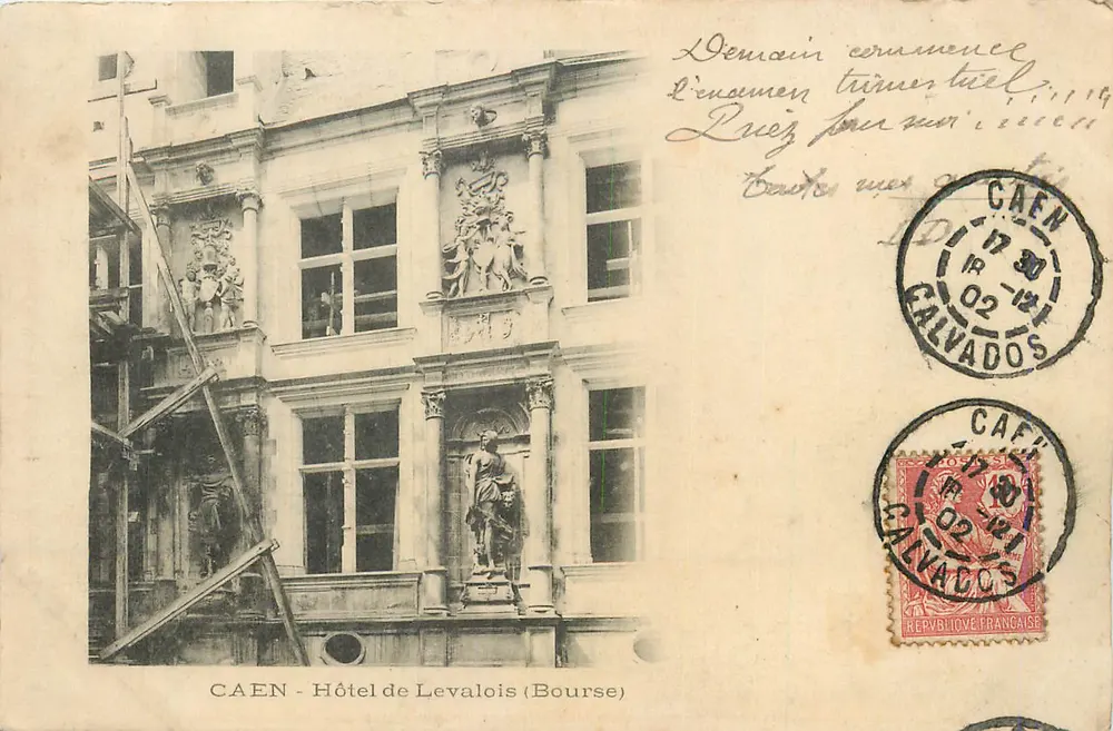 CAEN - Hotel de Levalois (Bourse) — unknown publisher, series number not visible - Front
