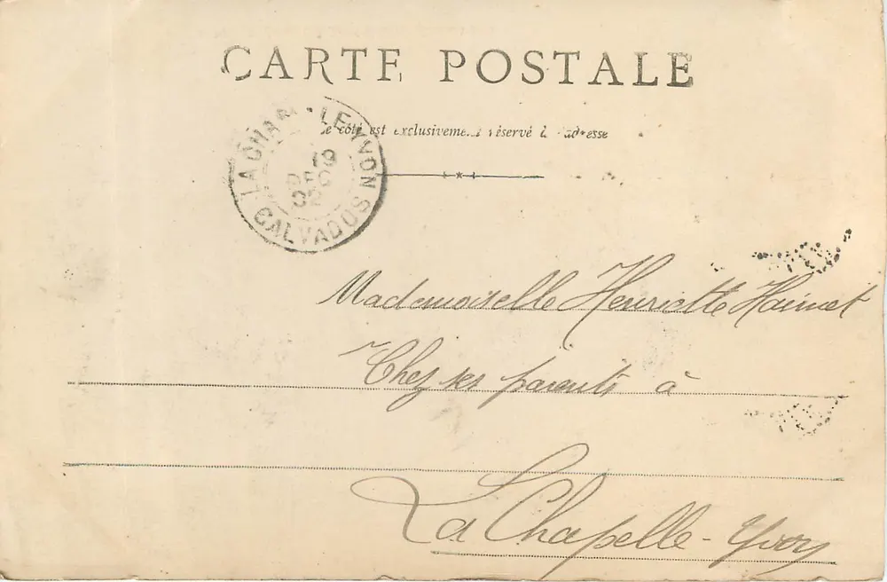 CAEN - Hotel de Levalois (Bourse) — unknown publisher, series number not visible - Back