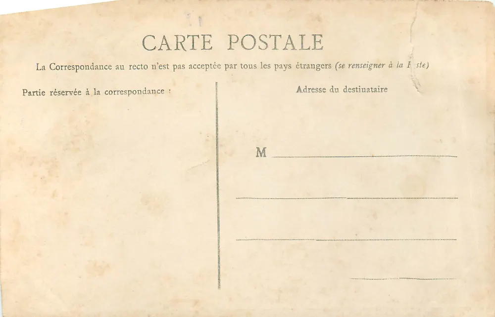 Caen — Hotel-Dieu — L. D. - Verso