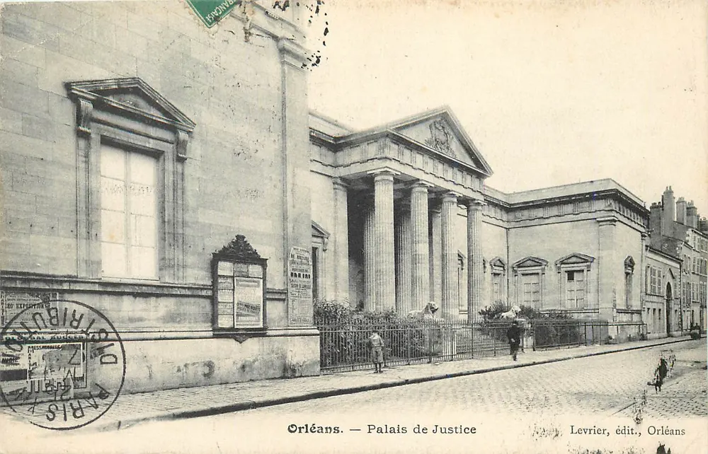 Orléans — Palácio da Justiça — Levrier, editor, Orléans - Frente