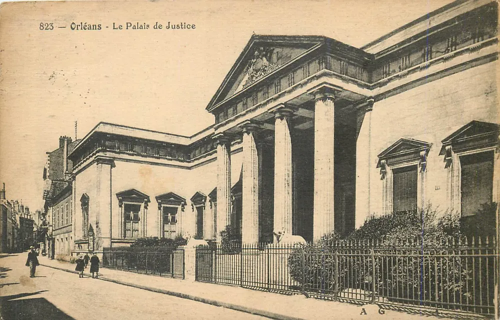 Orléans - O Palácio de Justiça — editor A.G. n°823 - Frente