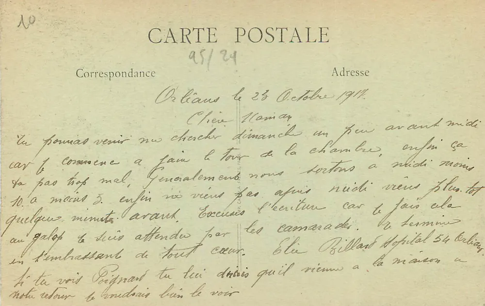 Orléans - O Palácio de Justiça — Th.G, n°823 - Verso