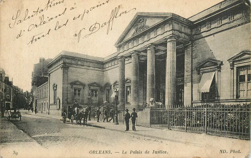 Orléans — O Palácio de Justiça — ND. Fotografia. - Frente