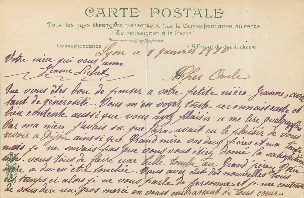 Lyon — O Hotel de Cidade — L.V.&Cie, n°19 - Verso