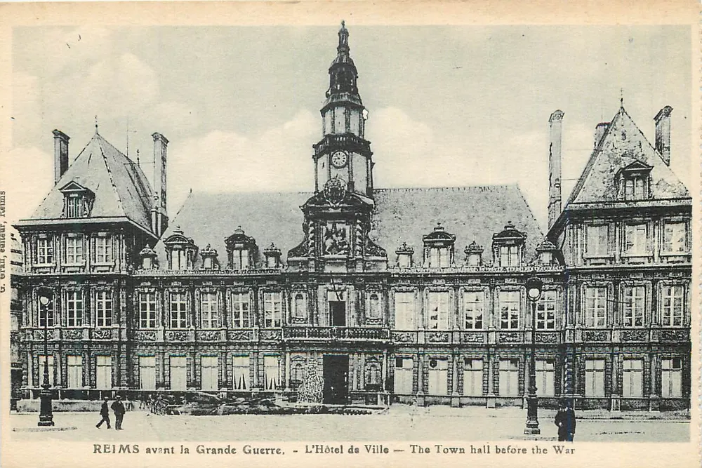 Reims vor dem Großen Krieg — Das Rathaus — G. Erill, Reims - Vorderseite