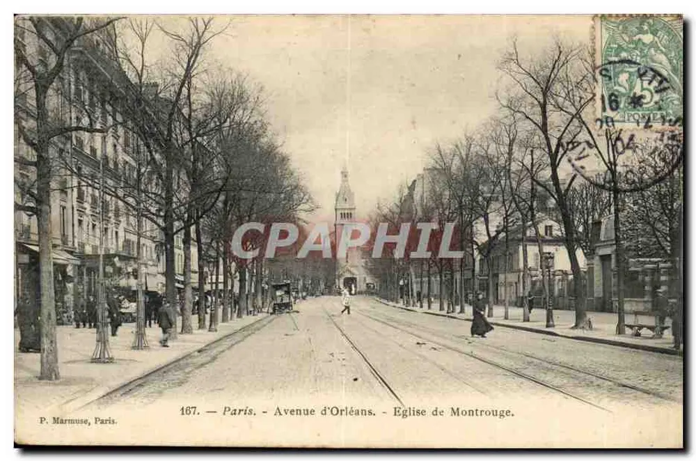 Paris - Avenue d'Orléans - Kirche von Montrouge - Vorderseite