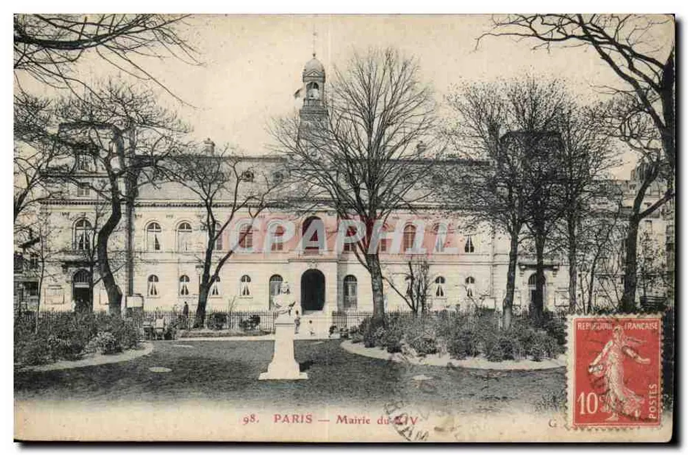 Paris — Mairie do XIV — editor G. C. P. (n° 98) - Frente