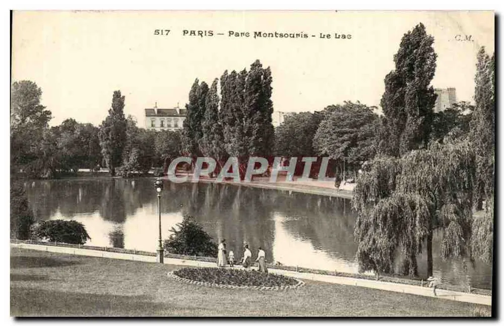 Paris — Parc Montsouris — O Lago — C.M. n°517 - Frente