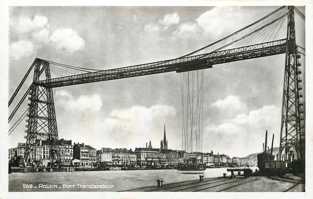 Rouen — Pont Transbordeur — Edição La Cigogne - Frente