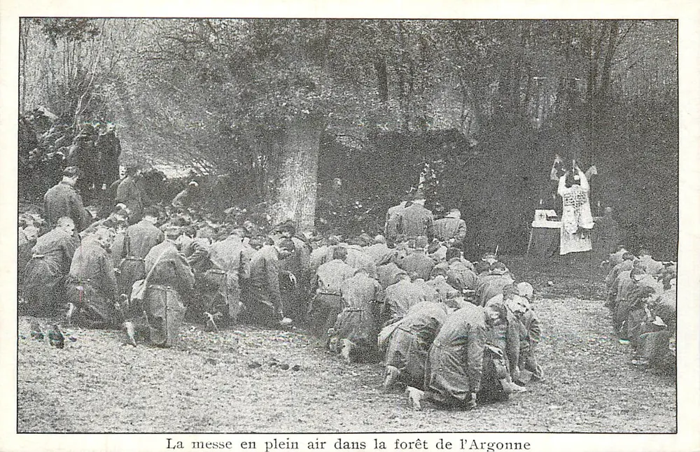 Die Feldmesse in der Forêt de l'Argonne — La Maison Bleue, Verlag in Paris - Vorderseite
