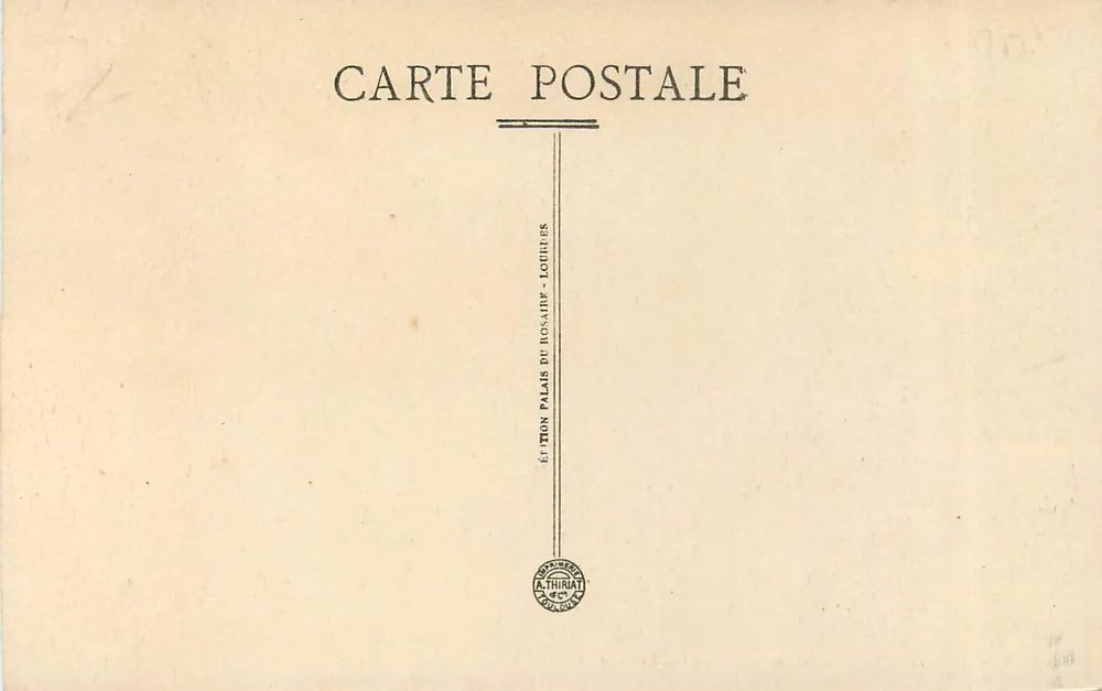 Lourdes — L'Esplanade pendant une Cérémonie — Édition Palais du Rosaire, Lourdes - Verso