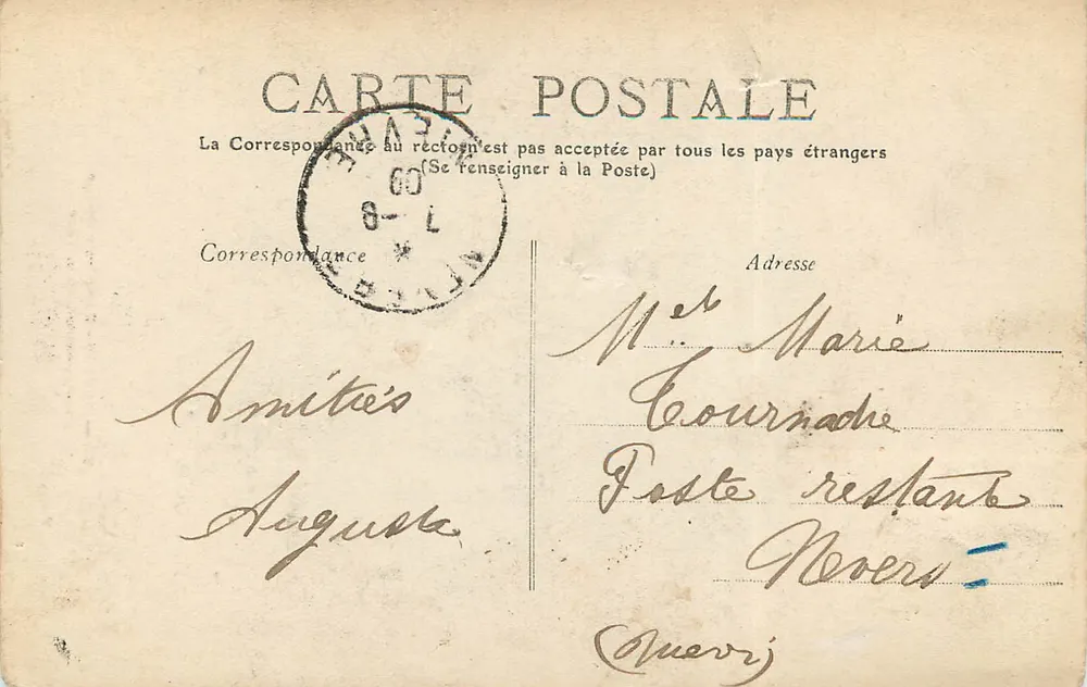 Nevers — Cathédrale St-Cyr — Couronnement de la Tour — F. Robhn, édit., Nevers - Verso