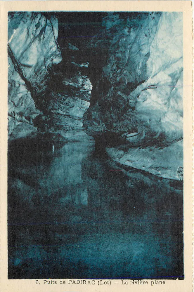 Puits de Padirac (Lot) — A rio plano — n°6 - Frente