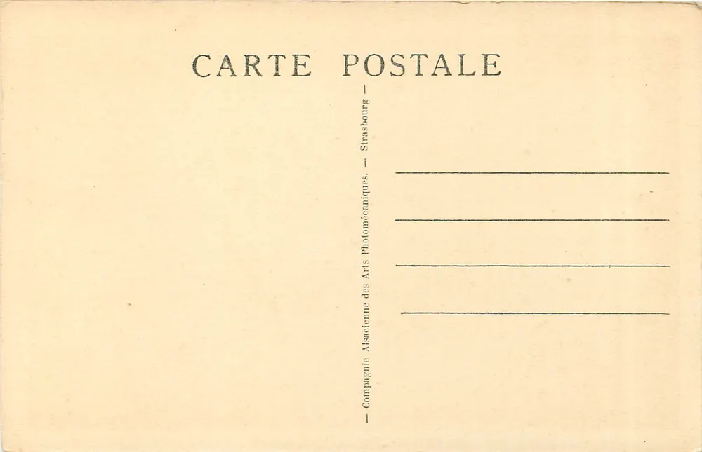 Strasbourg - The Kehl Bridge — publisher: Alsace Company of Photomechanical Arts, number 350 - Back