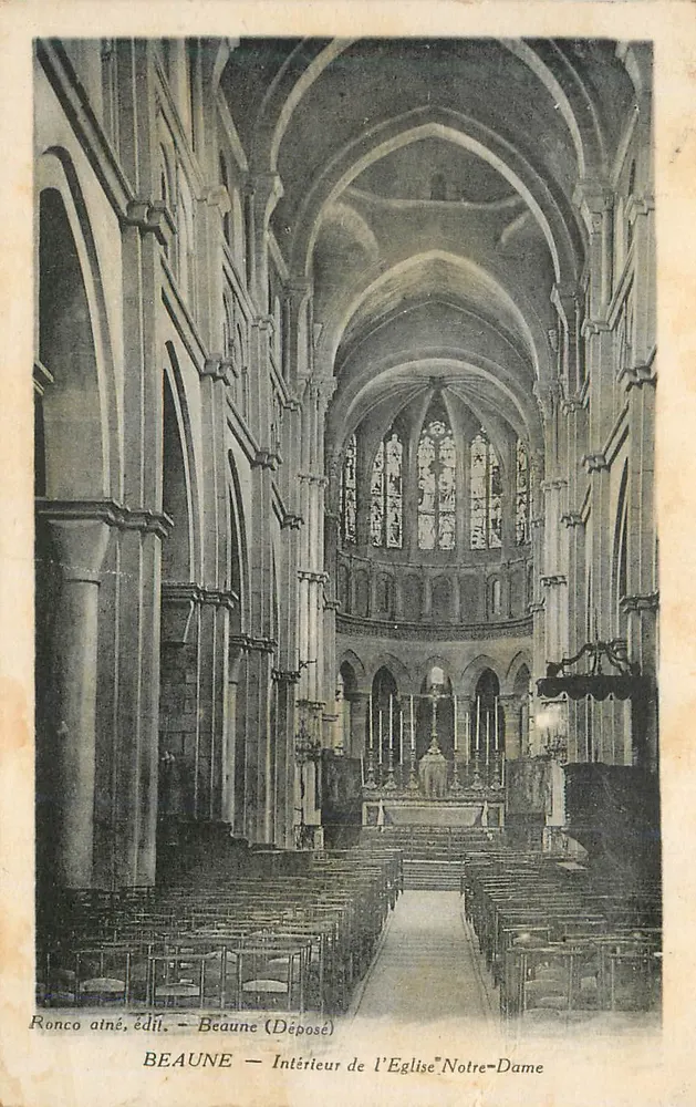 Beaune — Interior da Igreja Nossa Senhora — Ronco atné, editor (Depositado) - Frente