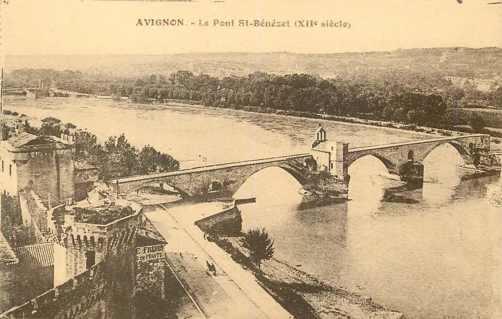 Avignon — O Ponte São Bénézet (século XII) — Coleção 'Alpin', Imp. A. Pruguet, Avignon - Frente