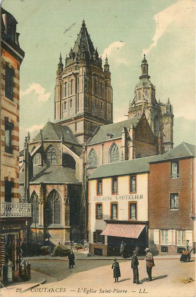 Coutances — L'Église Saint-Pierre — LL. n°28 - Recto